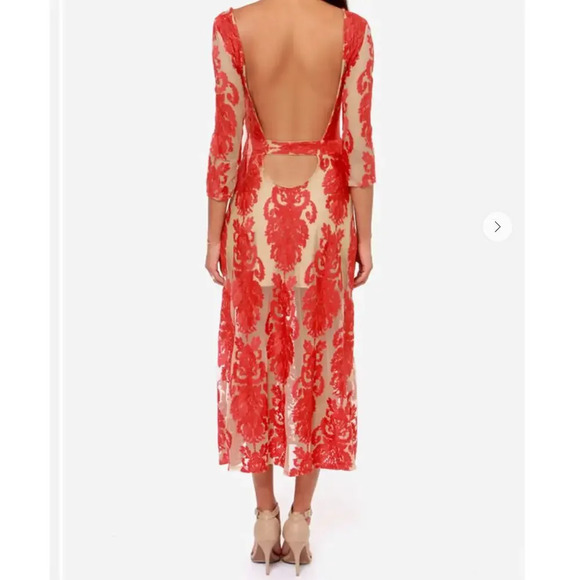 For Love & Lemons San Marcos Embroidered Red Dress - Picture 16 of 16